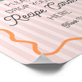 Poster Rose Mignardise Précieuse Agrumes Partagez une Rec (Coin)