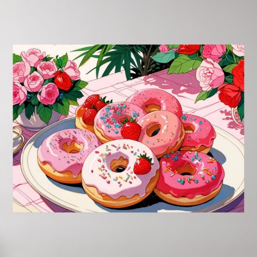 Poster rose mignon (Devant)