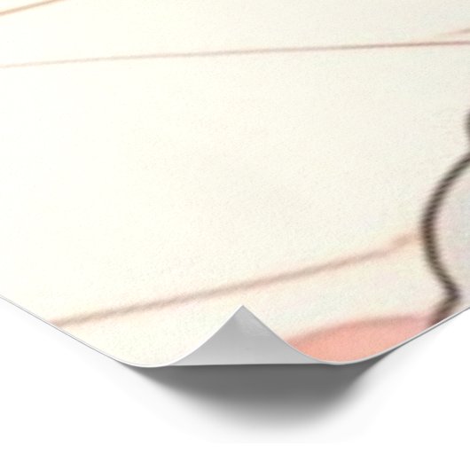 Poster rose mignon (Coin)