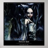 Poster Rose minuit (Devant)