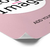 Poster Rose moderne et tendance professionnel personnalis (Coin)