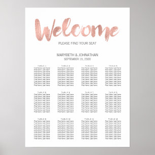 Poster Rose moderne Gold Love Mariage Seing Graphique
