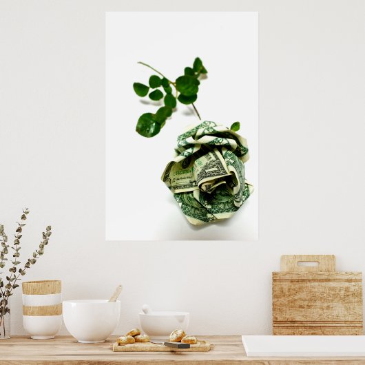 Poster Rose monétaire (Cuisine)