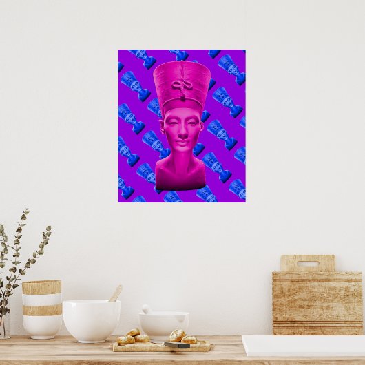 Poster rose Nefertiti (Cuisine)