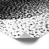 POSTER ROSE NOIR (Coin)