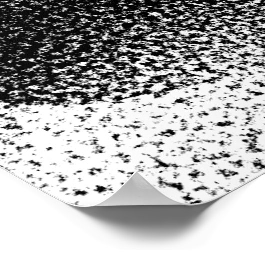 POSTER ROSE NOIR (Coin)