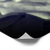 Poster Rose Noir et blanc marron (Coin)