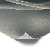 Poster Rose noire et blanche (Coin)