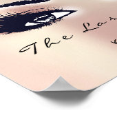 Poster Rose Nom maquillage Artiste Beauté Studio Lashe (Coin)
