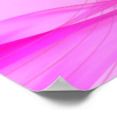 Poster rose On Pink Waves (Coin)