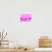 Poster rose On Pink Waves (Cuisine)