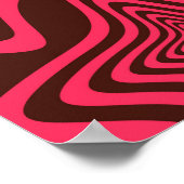 Poster Rose, optique, tendance, forme géométrique abstrai (Coin)