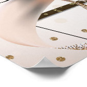 Poster Rose or rose Parties scintillant ballons Signal d' (Coin)