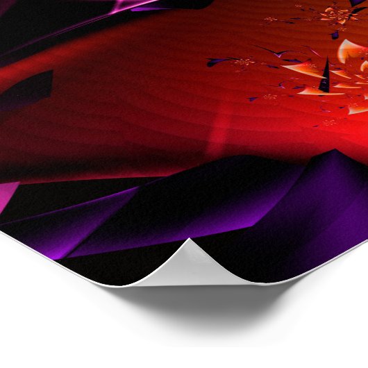 Poster Rose orange (Coin)