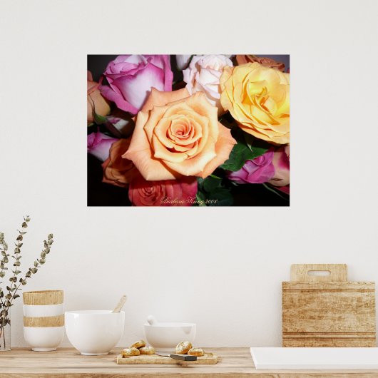 Poster Rose orange (Cuisine)