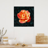 Poster Rose orange clair (Cuisine)