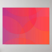 Poster rose, orange, moderne, simple, cool, art tendance (Devant)