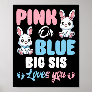 Poster Rose Ou Bleu Gros Sis Vous Aime Gros Sexe Révéler