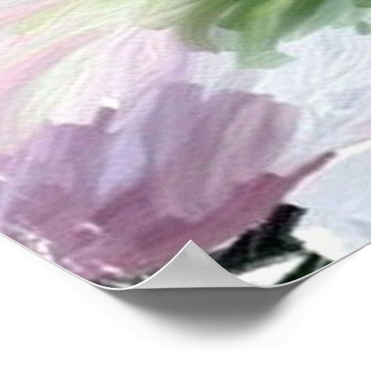 Poster Rose pâle (Coin)