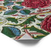 Poster Rose par William Morris (Coin)