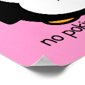 Poster Rose Pas De Poing Le Pingouin (Coin)