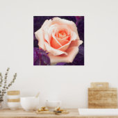 Poster Rose Peach (Cuisine)