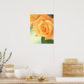Poster Rose Peach - choisir la taille (Cuisine)