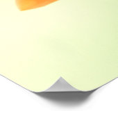 Poster Rose Peach - choisir la taille (Coin)