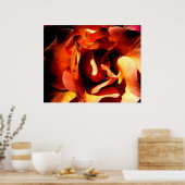Poster Rose peint (Cuisine)