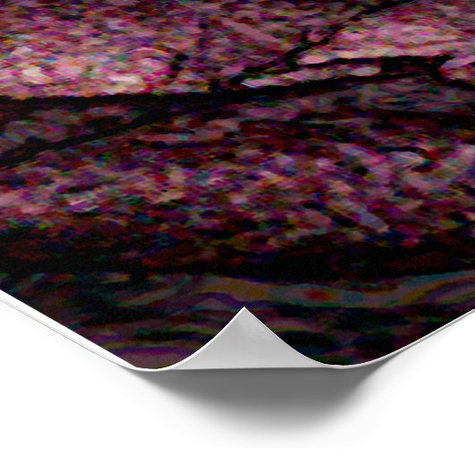 Poster Rose peint (Coin)