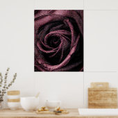 Poster Rose peint (Cuisine)