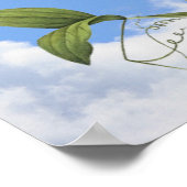 Poster rose Pois doux Floral Art (Coin)