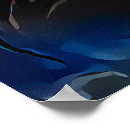 Poster Rose pourpre (Coin)