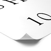 Poster Rose Prosecco bienvenue fête de la douche nuptiale (Coin)