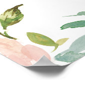 Poster Rose ravissant Joyeux Jamais Après Le Panneau De R (Coin)