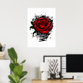 Poster Rose robuste (Bureau à domicile)
