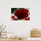 Poster Rose romantique (Cuisine)