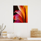 Poster rose rose Abstrait Floral (Cuisine)