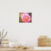 Poster Rose rose Antique Style Photographie Art Imprimer (Cuisine)
