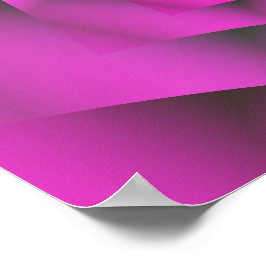 Poster Rose Rose Art Abstrait (Coin)