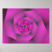 Poster Rose Rose Art Abstrait (Devant)