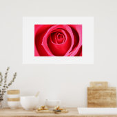 Poster Rose rose chaud (Cuisine)