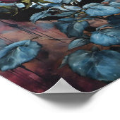 Poster Rose Rose de la Lune Bleue (Coin)