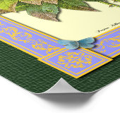 Poster Rose rose et jaune (Coin)