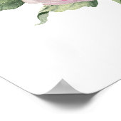 Poster Rose rose Hydrangea Floral Arch Girl Baby shower (Coin)