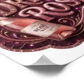 Poster Rose rose moderne OBJECTIF D'AUJOURD'HUI (Coin)