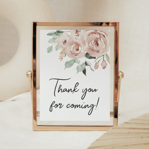 Poster Rose Rose Poussiéreuse C'est une fille Merci d'êtr