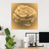 Poster Rose rose rose vintage (Bureau à domicile)