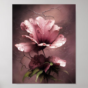 Poster Rose rose vintage shabby chic