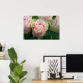 Poster rose Roses (Bureau à domicile)
